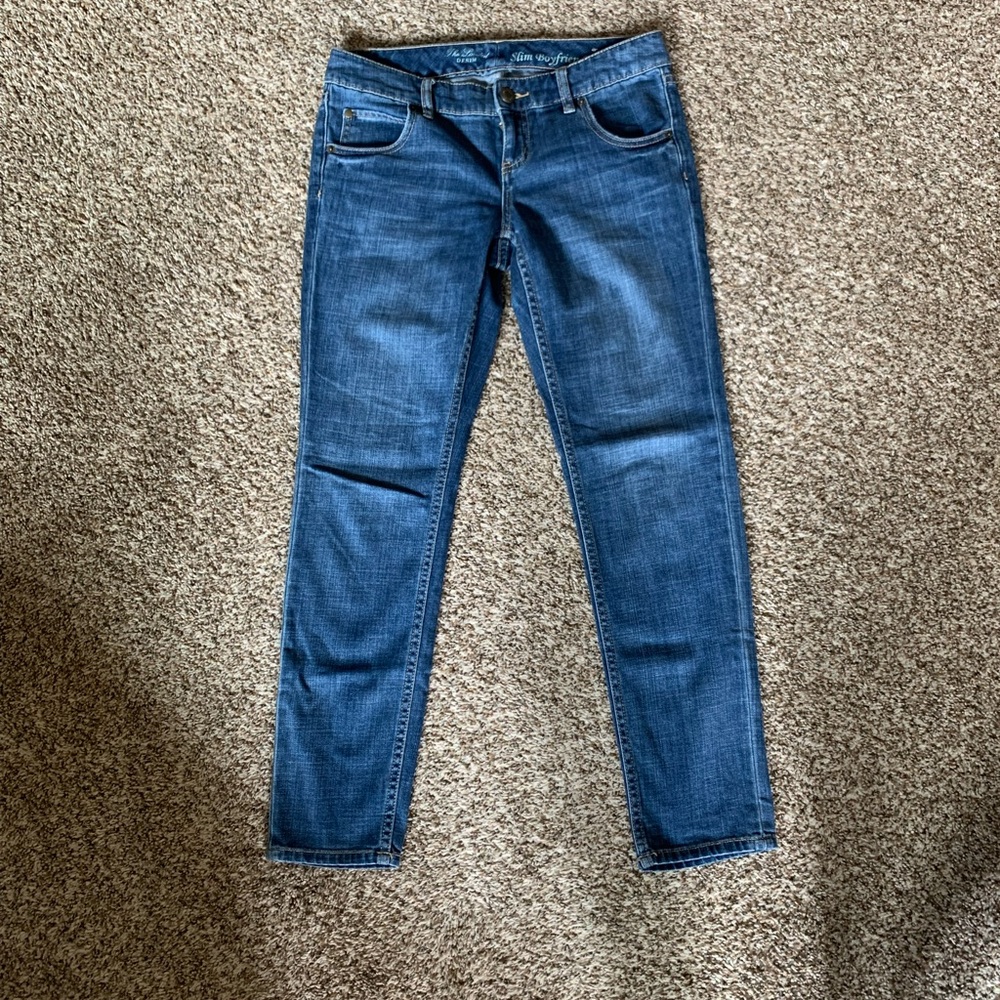 The Limited Slim Boyfriend Classic Blue Jeans